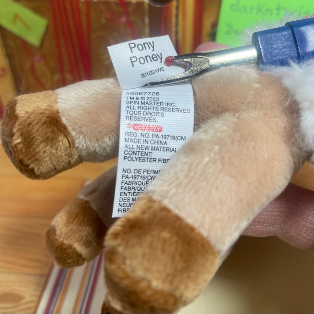 1 BRAND NEW GUND MINI PONY PONEY PLUSH ORNAMENT TOY APPROX 4” PRICE FIRM - Picture 8 of 15